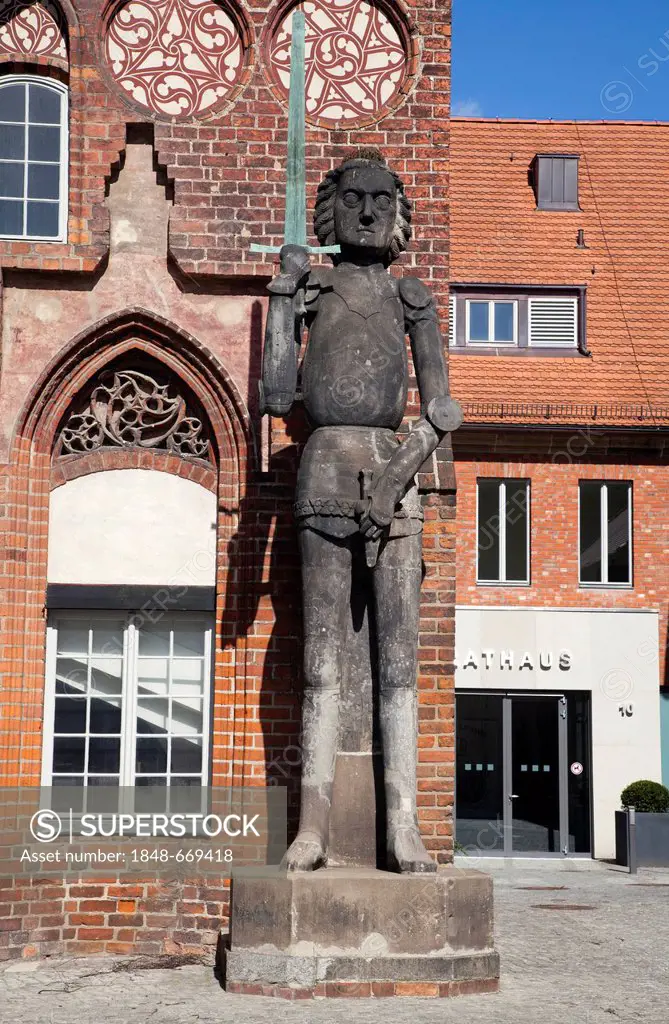 Roland statue, Brandenburg an der Havel, Germany, Europe