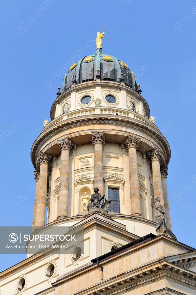 French Church of Friedrichstadt, French Cathedral on Gendarmenmarkt square in Berlin, Germany, Europe