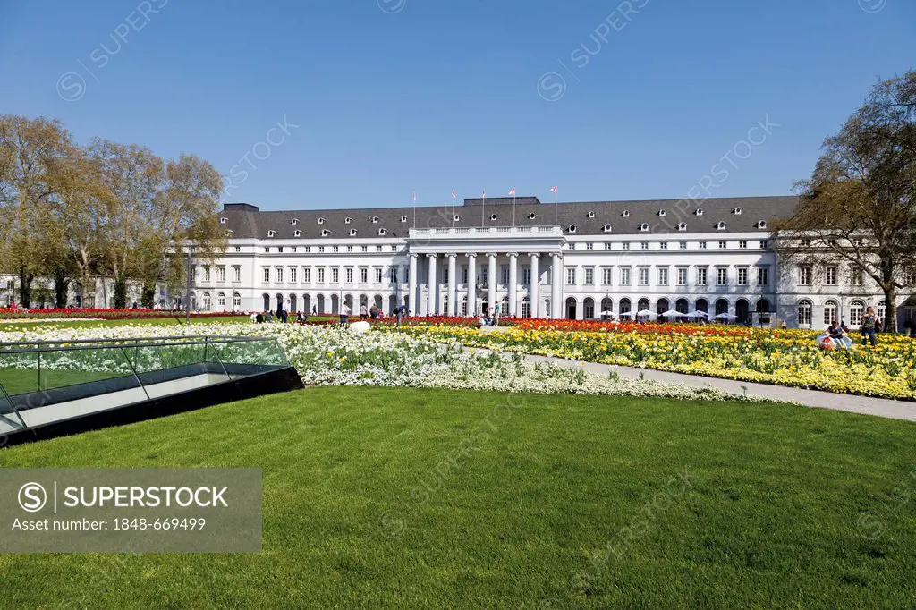 Electoral Palace, Bundesgartenschau, BUGA 2011, federal garden show, Koblenz, Rhineland-Palatinate, Germany, Europe