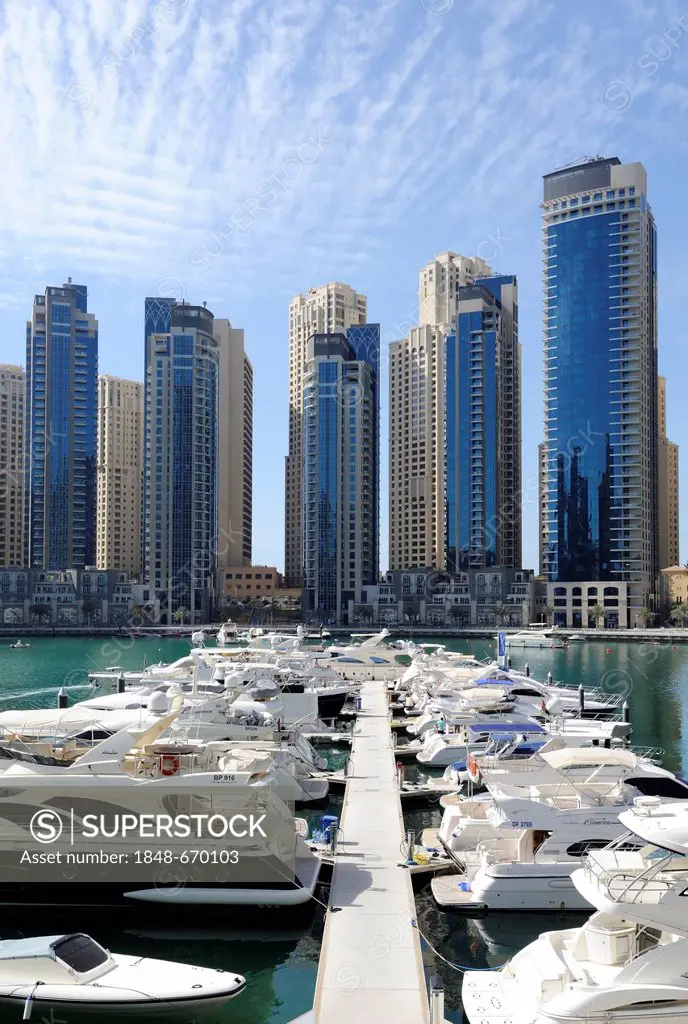 Dubai Marina Yacht Club, Jumeirah, Dubai, United Arab Emirates, Middle East
