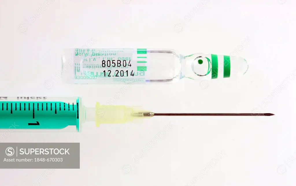 Disposable syringe, needle, vial, vaccine