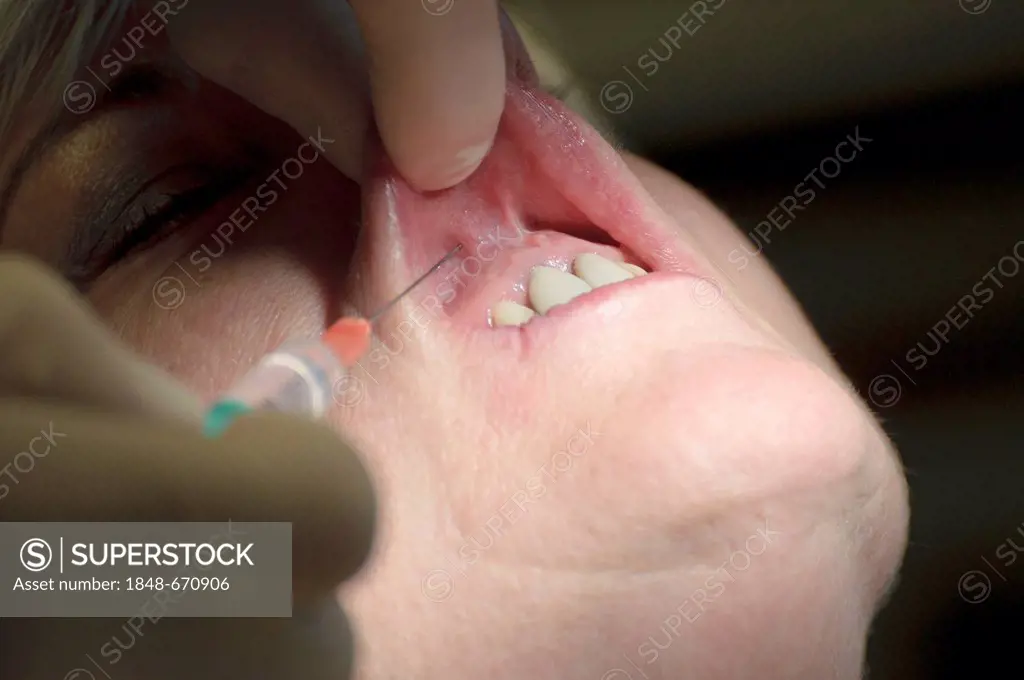 Dental treatment, close-up