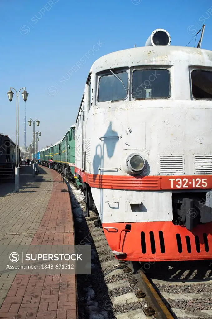 Russian diesel freight locomotive TE2, built in 1952