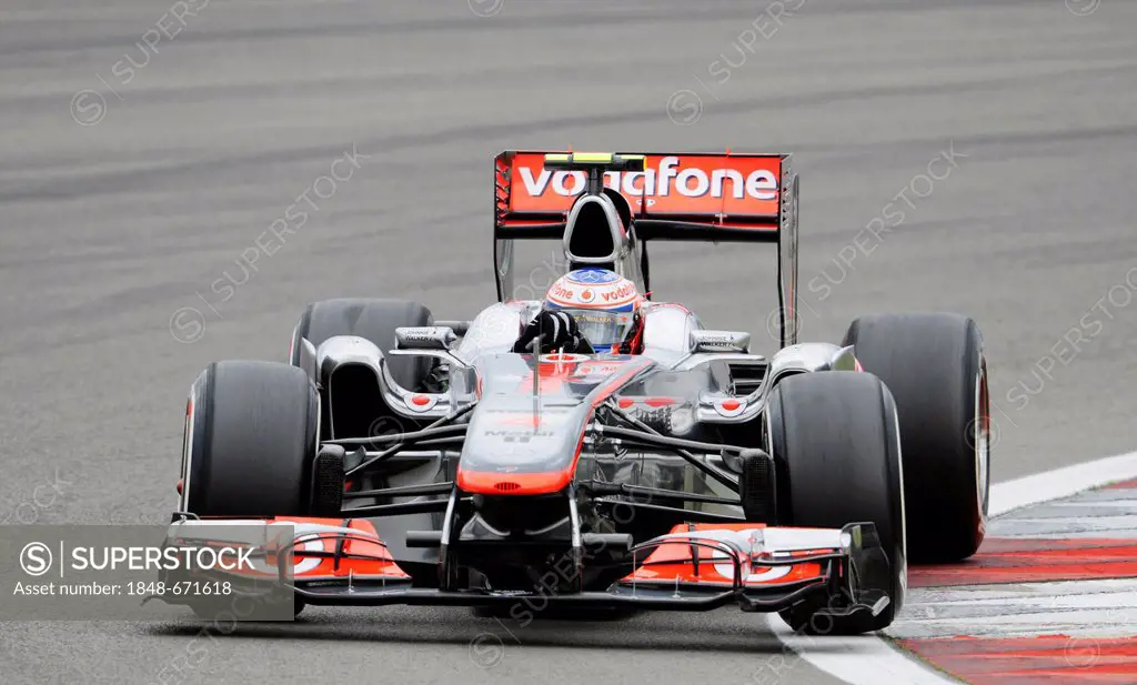 Jenson Button, GB, McLaren, Formula 1 Grand Prix season 2011, Santander German Grand Prix, Nurburgring race track, Rhineland-Palatinate, Germany, Euro...