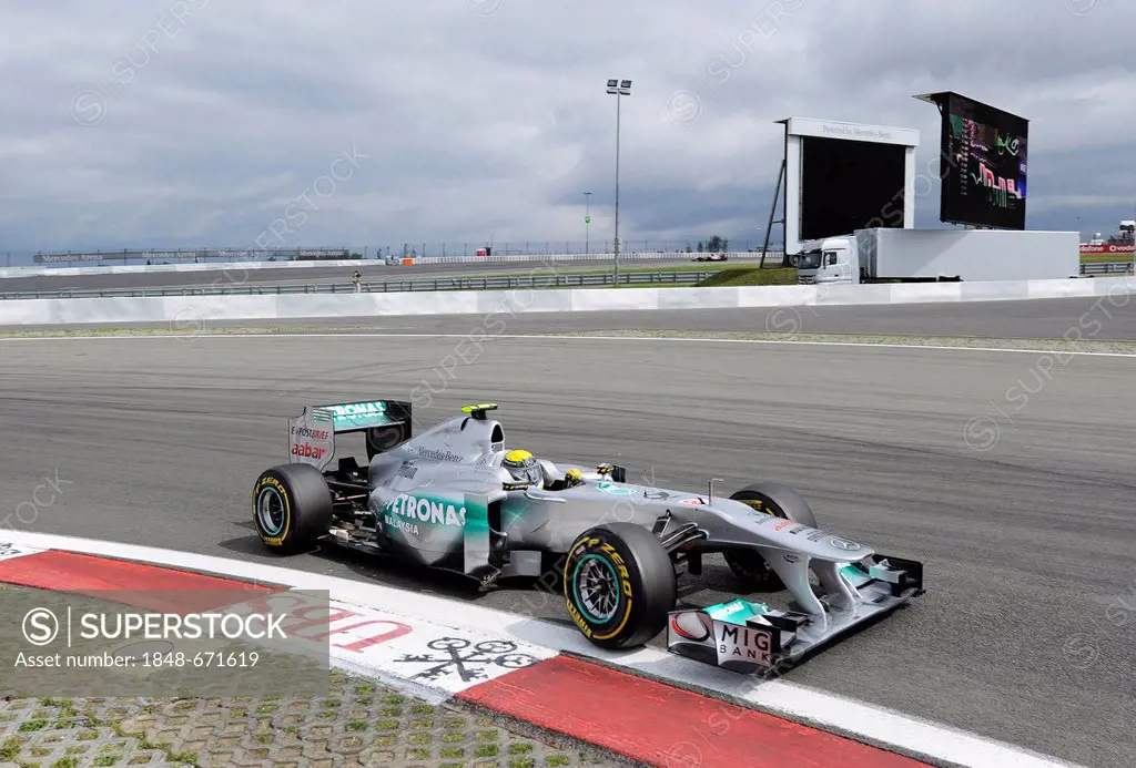 Nico Rosberg, GER, Mercedes GP, Formula 1 Grand Prix season 2011, Santander German Grand Prix, Nurburgring race track, Rhineland-Palatinate, Germany, ...