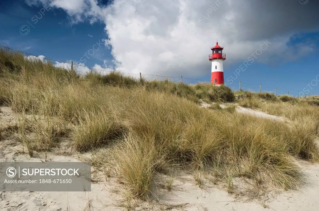 Lighthouse List-Ost, List, Sylt island, Schleswig-Holstein, Germany, Europe