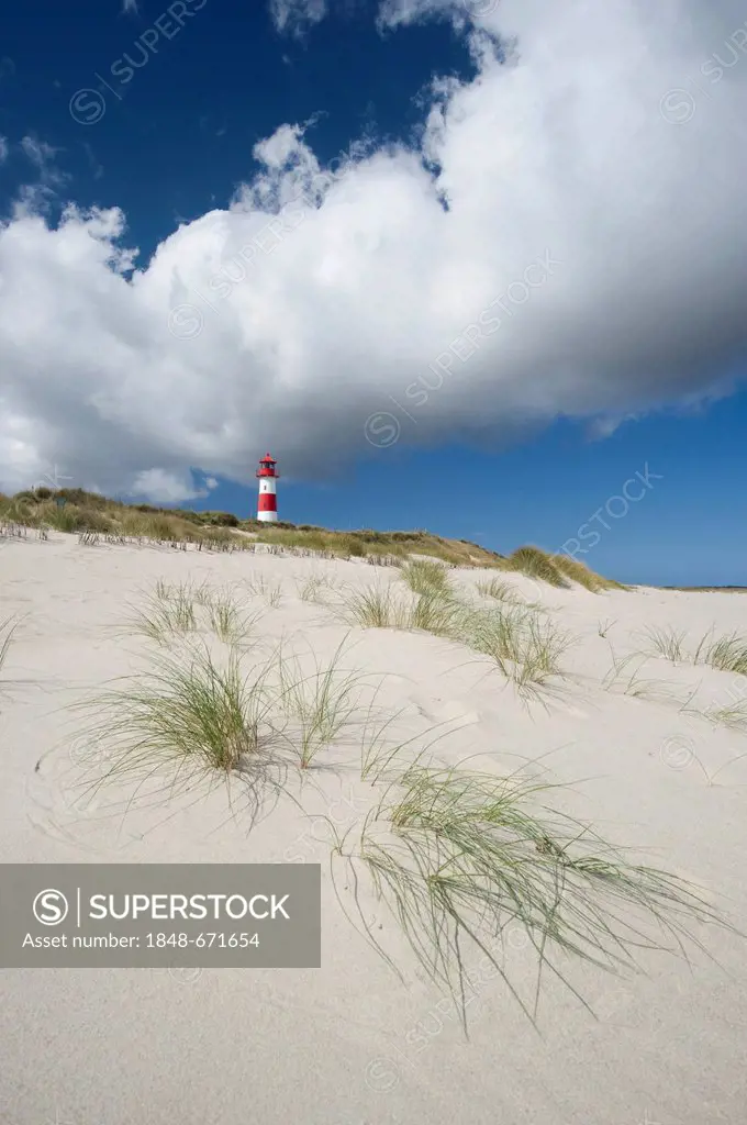 Beach, behind the Lighthouse List-East, List, Sylt island, Schleswig-Holstein, Germany, Europe