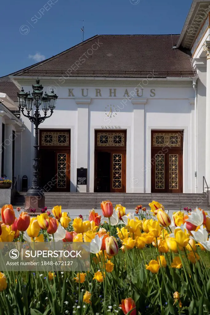 Casino, Kurhaus spa resort, Kurpark spa gardens, Baden-Baden, Black Forest mountain range, Baden-Wuerttemberg, Germany, Europe