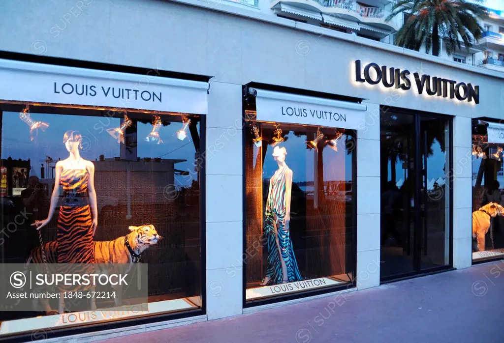 Louis Vuitton store in Cannes, France, Europe