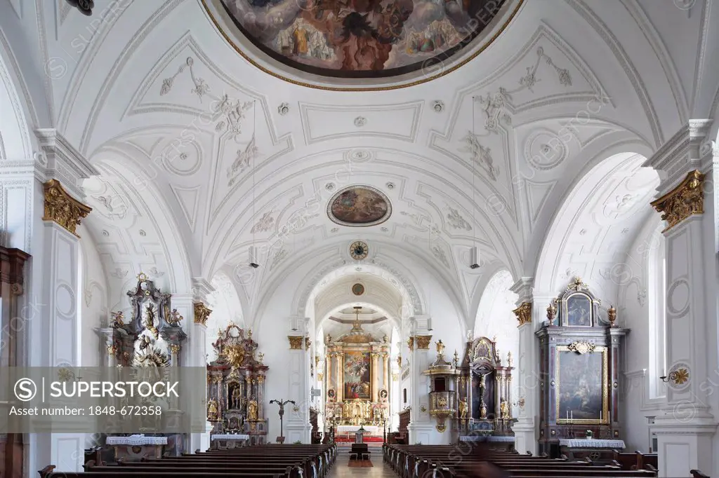 Parish Church of the Assumption, Weilheim, Pfaffenwinkel, Upper Bavaria, Bavaria, Germany, Europe