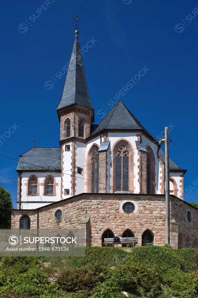 Pilgrimage Chapel of St. Anna, Burrweiler, German Wine Route or Southern Wine Route, Palatinate, Rhineland-Palatinate, Germany, Europe