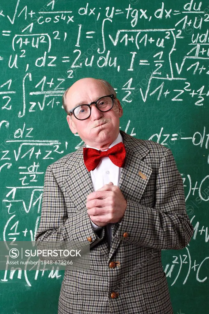 Professor, teacher, blackboard, mathematic formulas, equations, mathematic lessons, maths