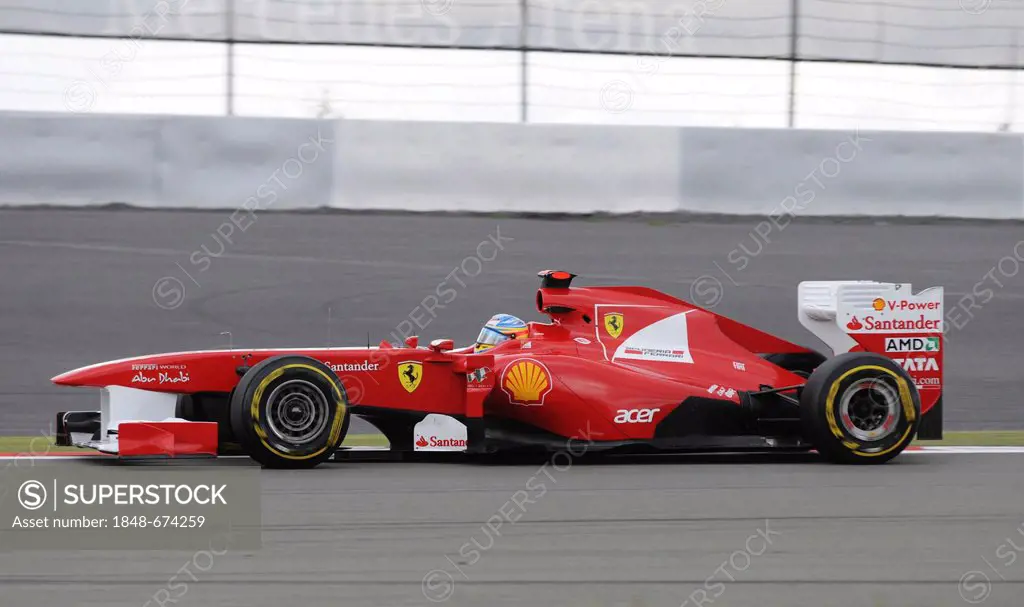 Fernando Alonso, Ferrari, Formula 1 Grand Prix season 2011, Santander German Grand Prix, Nurburgring race track, Rhineland-Palatinate, Germany, Europe