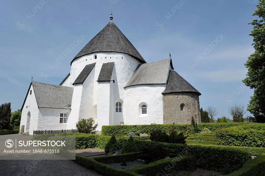 Round church, Bornholm, Denmark, Europe