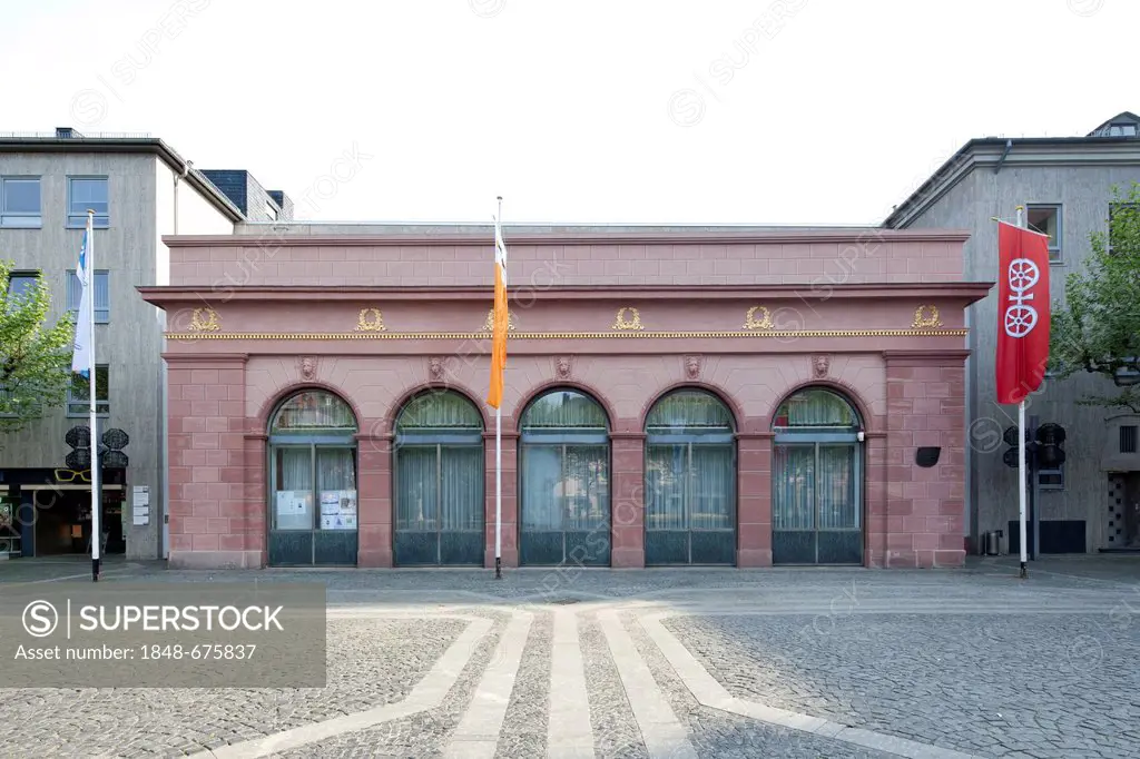 Haus am Dom, community centre, former Prussian guardhouse, Mainz, Rhineland-Palatinate, Germany, Europe, PublicGround