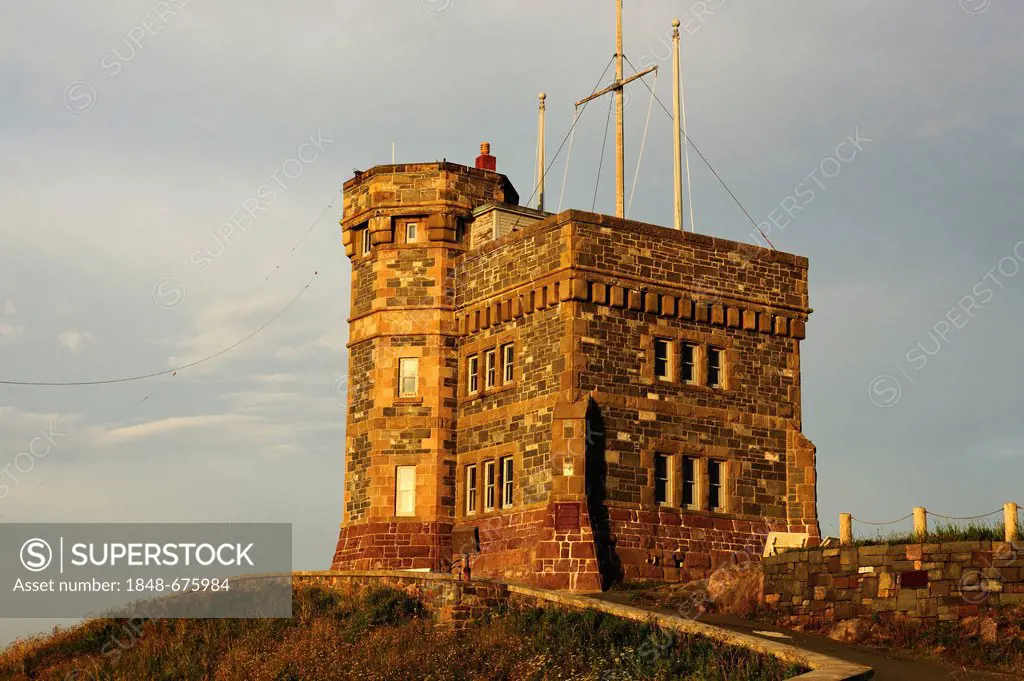 Cabot Tower on Signal Hill, St. John's, Newfoundland, Canada, North America