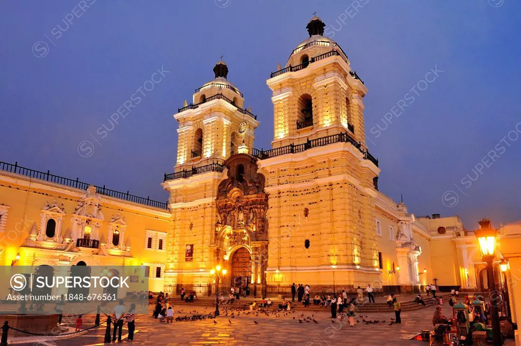 Church of Iglesia de San Francisco Lima, UNESCO World Heritage Site, Peru, South America