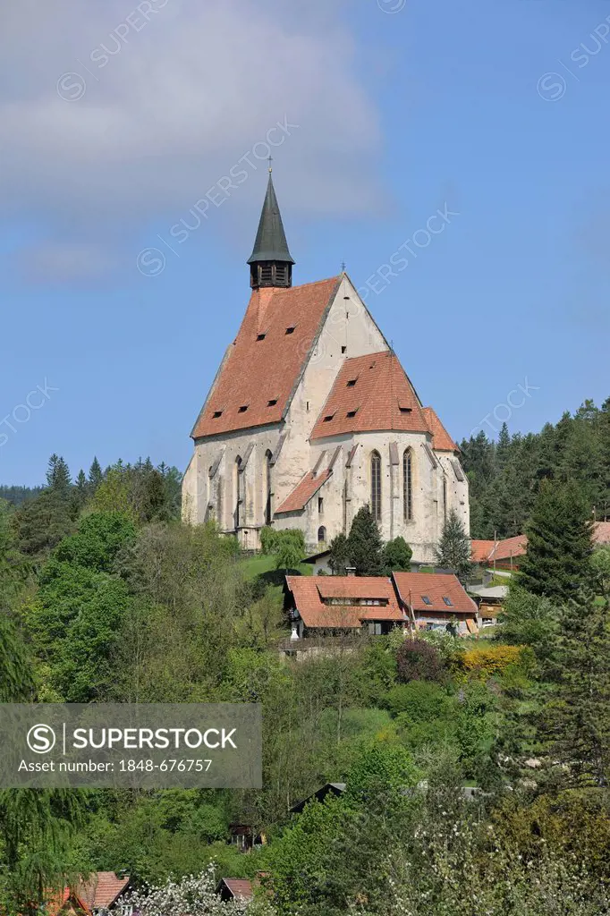 Gothic Wolfgangskirche church, Kirchberg, Lower Austria, Austria, Europe