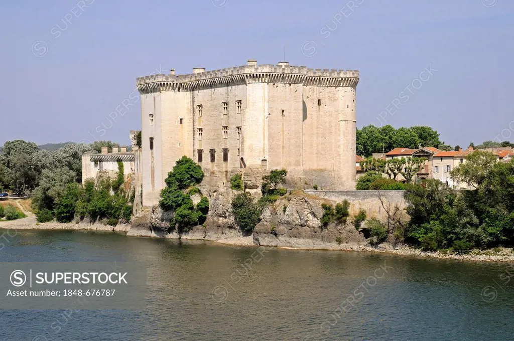 Castle on the Rhone River, Tarascon, Provence region, France, Europe