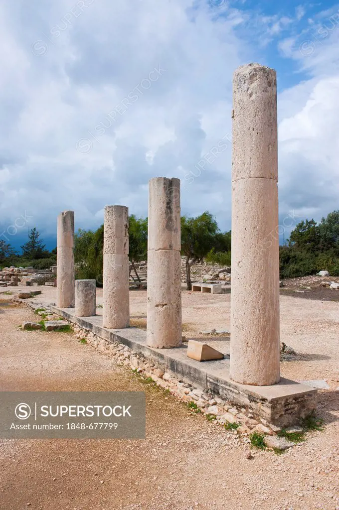 Apollon Hylates temple ruins, Kourion, Cyprus
