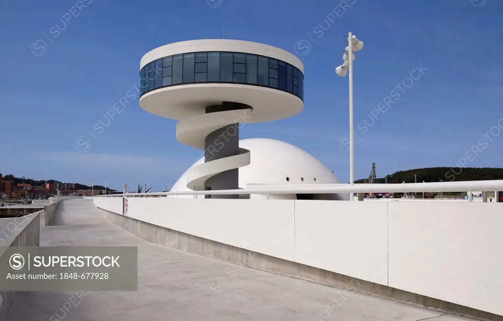 Óscar Niemeyer International Cultural Centre, Centro de Cultura Internacional Óscar Niemeyer, Avilés, Asturias, northern Spain, Europe