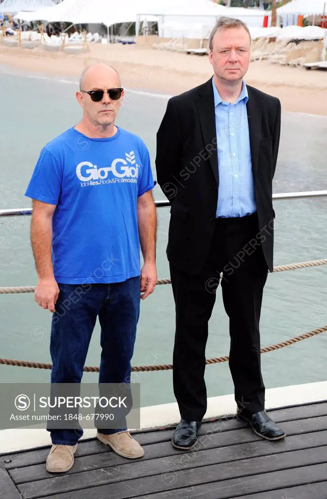 Film director Keith Allen and writer Paul Sparks, photocall for Unlawful Killing, 64th International Film Festival of Cannes, 2011, Cannes, France, Eu...