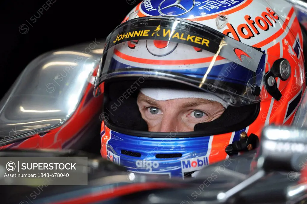 Jenson Button, McLaren, Formula 1, Santander German Grand Prix, Nurburgring race track, Rhineland-Palatinate, Germany, Europe