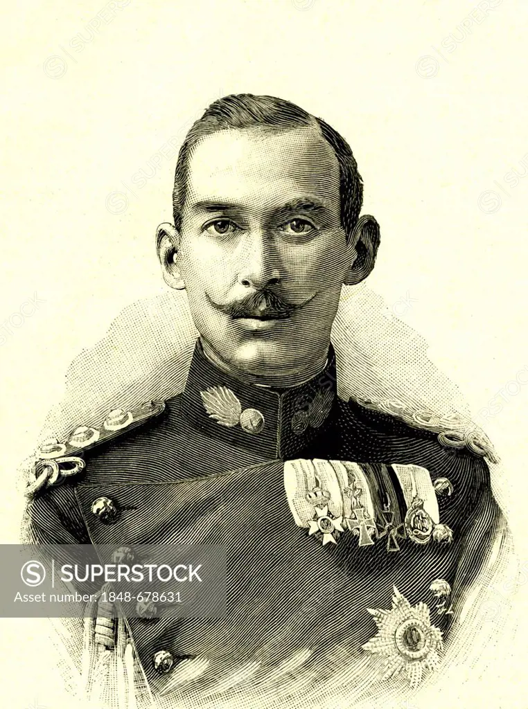 Prince Nicolas of Greece, historical portrait, 1901