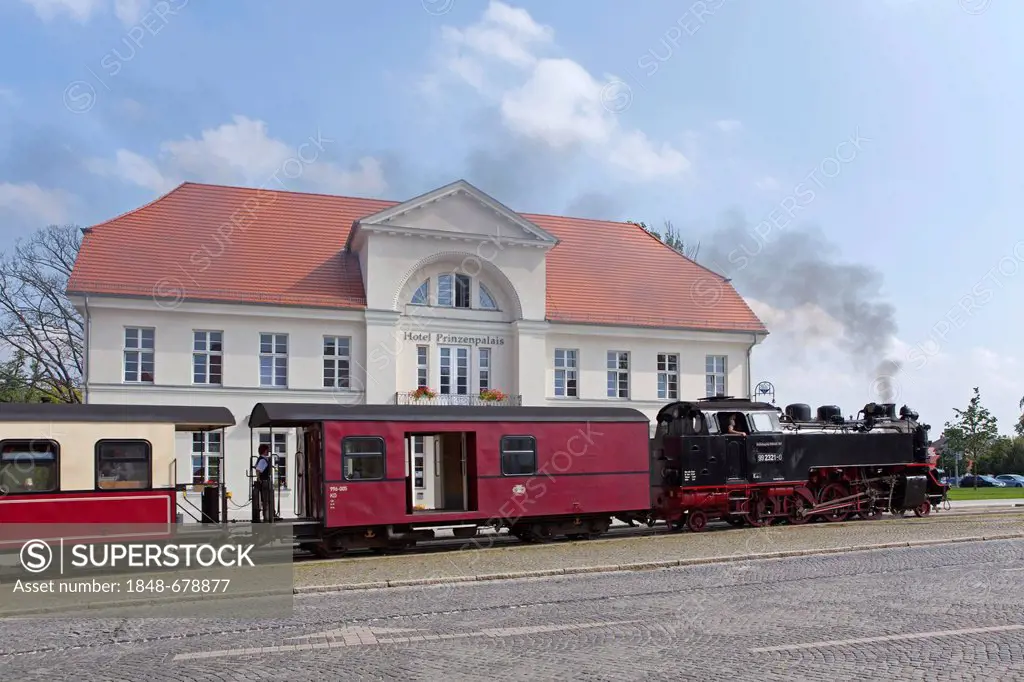 Molli, a narrow gauge railway, Bad Doberan, Mecklenburg-Western Pomerania, Germany, Europe