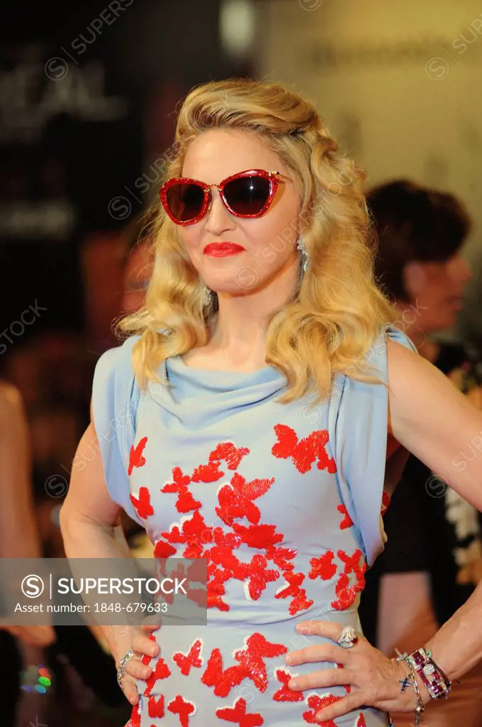 Madonna attending the premiere of W.E. at the 68th International Film Festival of Venice, Italy, Europe