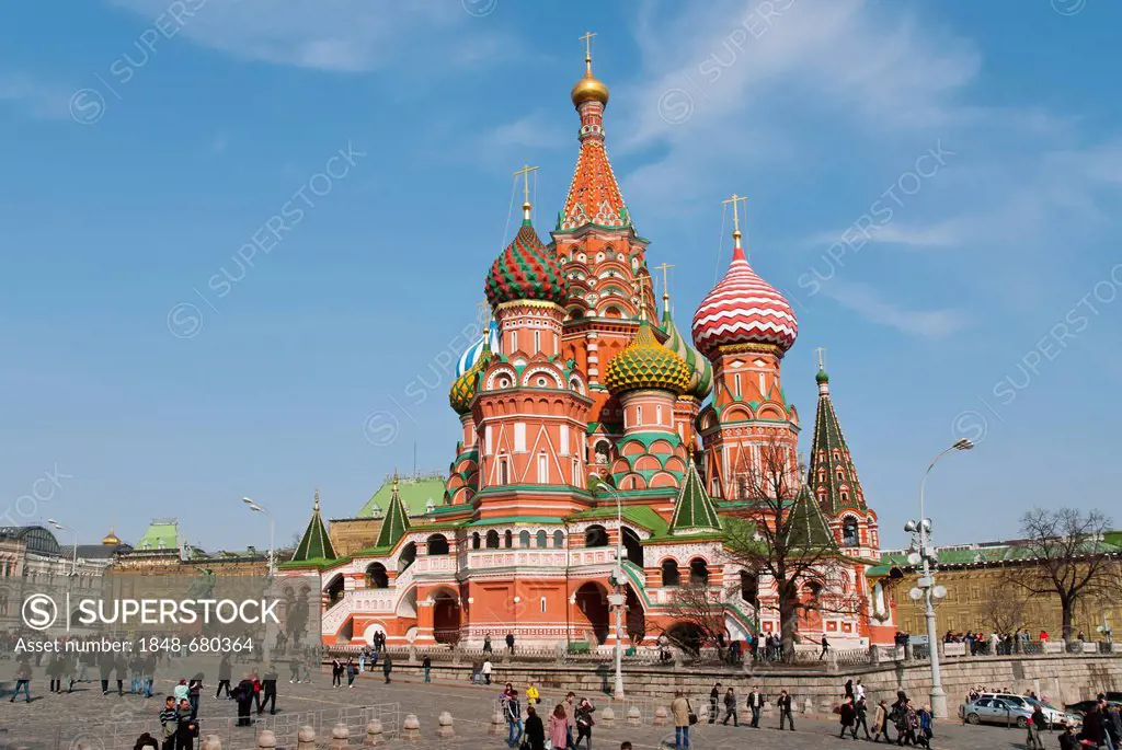 St. Basil's Cathedral, Red Square, UNESCO World Heritage Site, Moscow, Russia