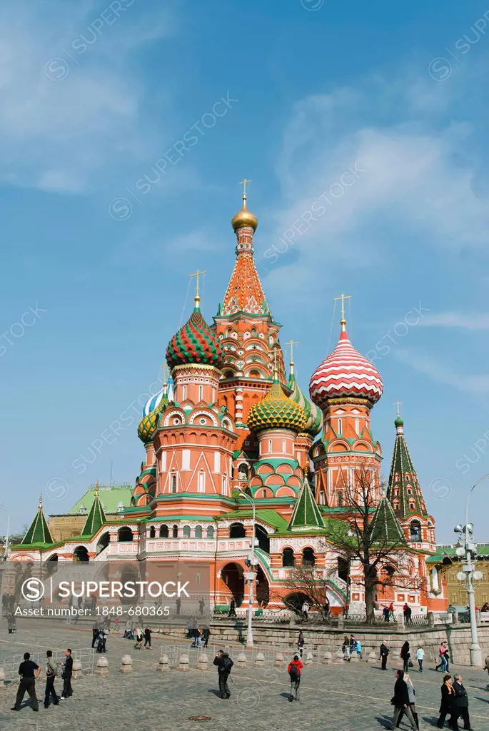 St. Basil's Cathedral, Red Square, UNESCO World Heritage Site, Moscow, Russia