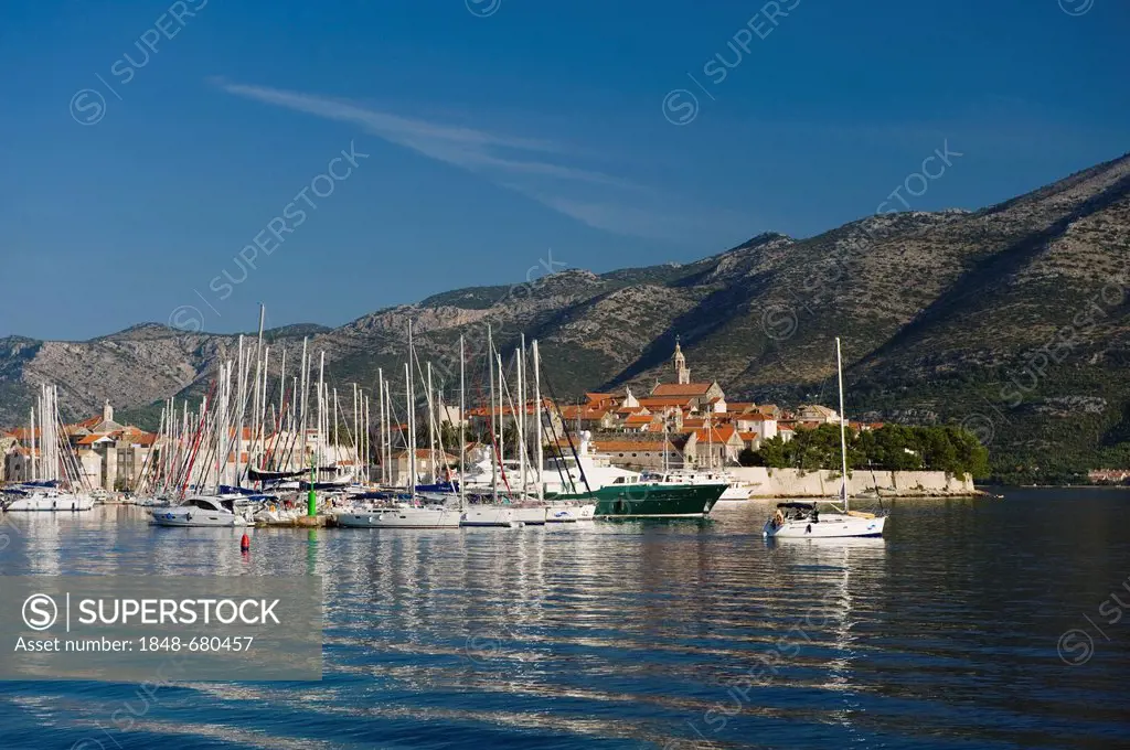 Korcula town, Korcula island, Dalmatia, Croatia, Europe