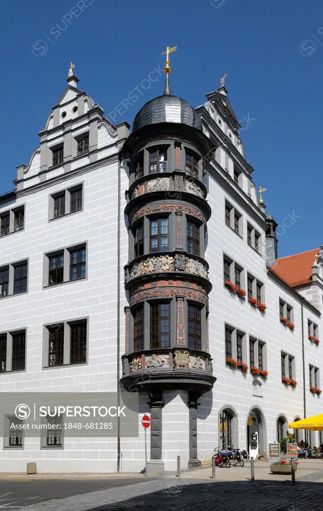 Town hall, Torgau, Saxony, Germany, Europe