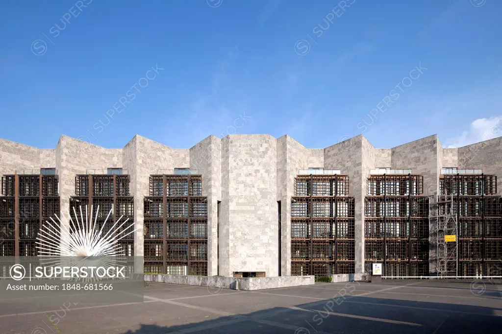 City Hall, City Council, architect Arne Jacobsen, Mainz, Rhineland-Palatinate, Germany, Europe, PublicGround