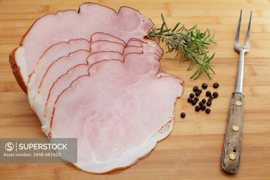 Cured smoked ham