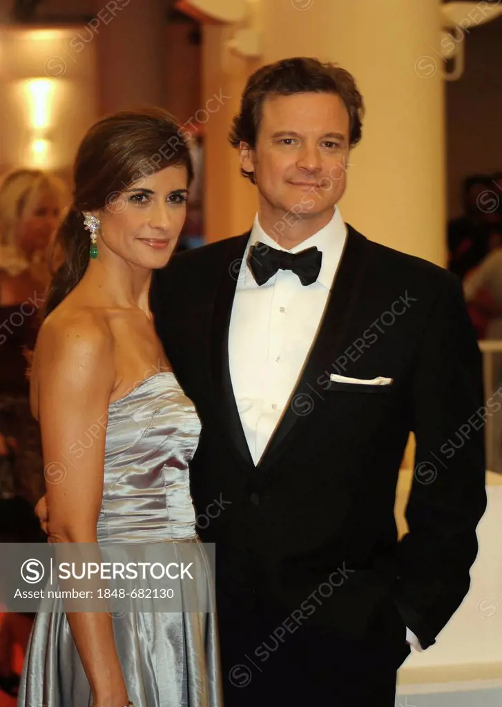 Colin Firth and his wife Livia attending the premiere of Tinker, Tailor, Soldier, Spy at the 68th International Film Festival of Venice, Italy, Europe