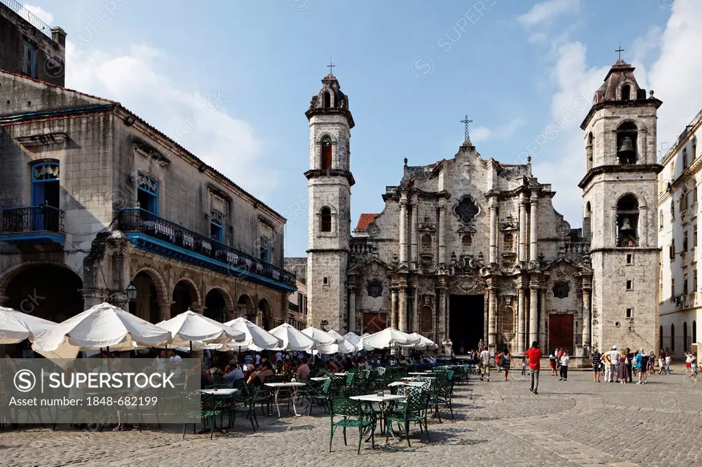 Cathedral of Havana, Catedral de la Virgen Maria de la Inmaculada Concepción, baroque facade, 1778 finished, Plaza de la Catedral, Empedrado, Villa Sa...