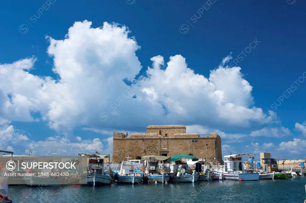 Fort in the harbor of Pafos, Paphos, Southern Cyprus, Cyprus
