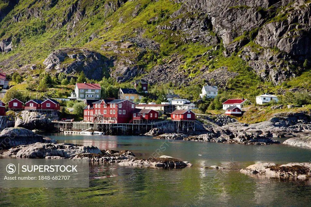 Town of Å, Moskenesøy, Lofoten Islands, North Norway, Norway, Scandinavia, Europe