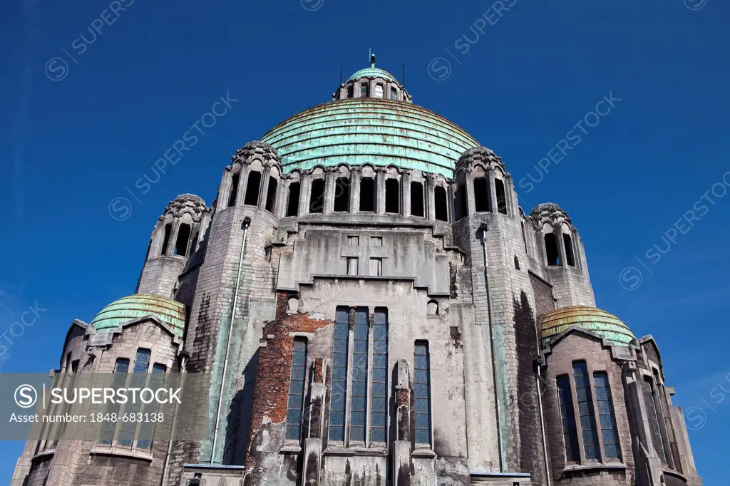 The Basilica of Sacre Coeur et Notre Dame de Lourdes, Cointe, Liège, Wallonia or Walloon Region, Belgium, Europe