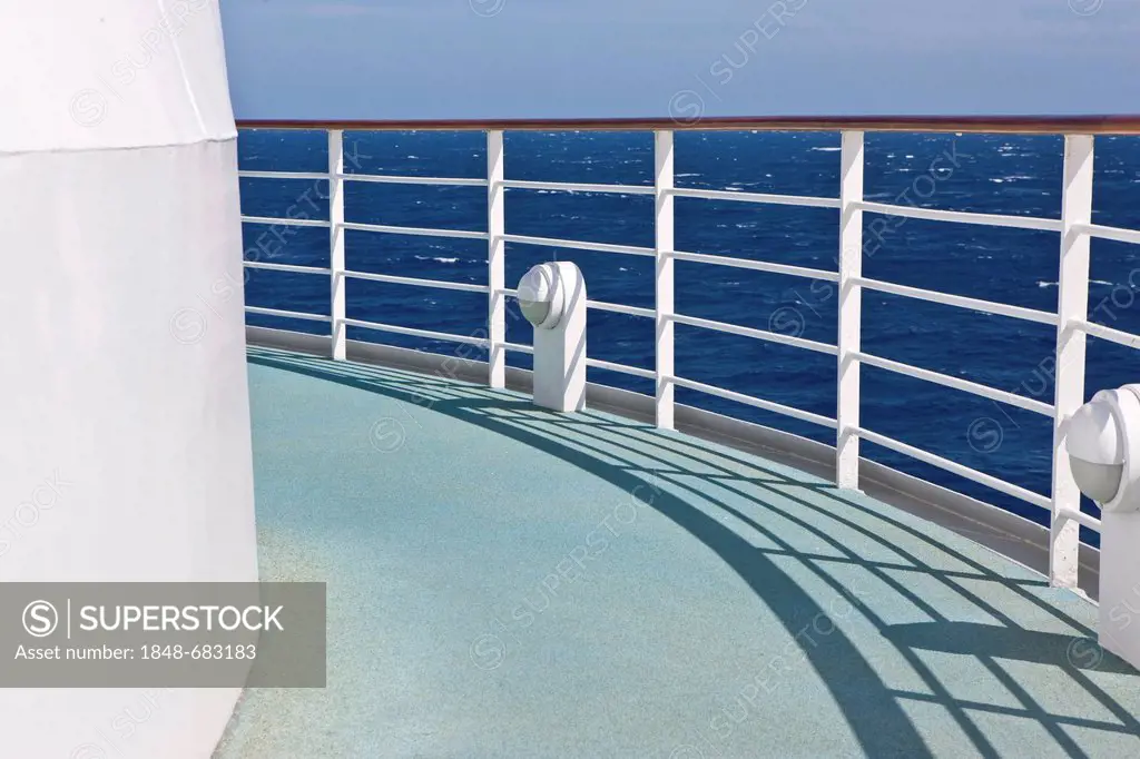 Aida Club Cruiser, railing, Corsica, France, Europe - Attention: Restricted right of use! Please ALWAYS contact the press office before publishing thi...