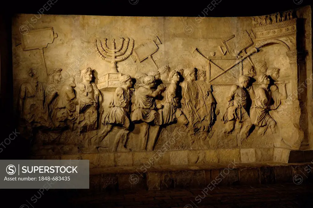 Transportation of the Ark of the Covenant, relief, Diaspora Museum, Beth Hatefutsoth, Tel Aviv, Israel, Middle East