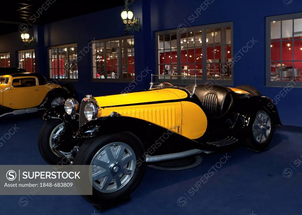 Bugatti, Collection Schlumpf, Cité de l'Automobile, Musée National, National Automobile Museum, Mulhouse, Alsace, France, Europe