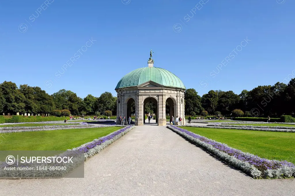Diana's temple, Hofgarten garden, Munich, Bavaria, Germany, Europe