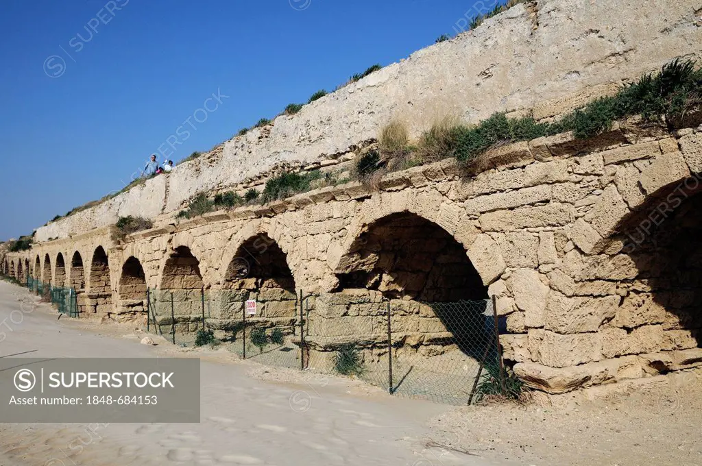 Aqueduct at Caesarea, Israel, Middle East