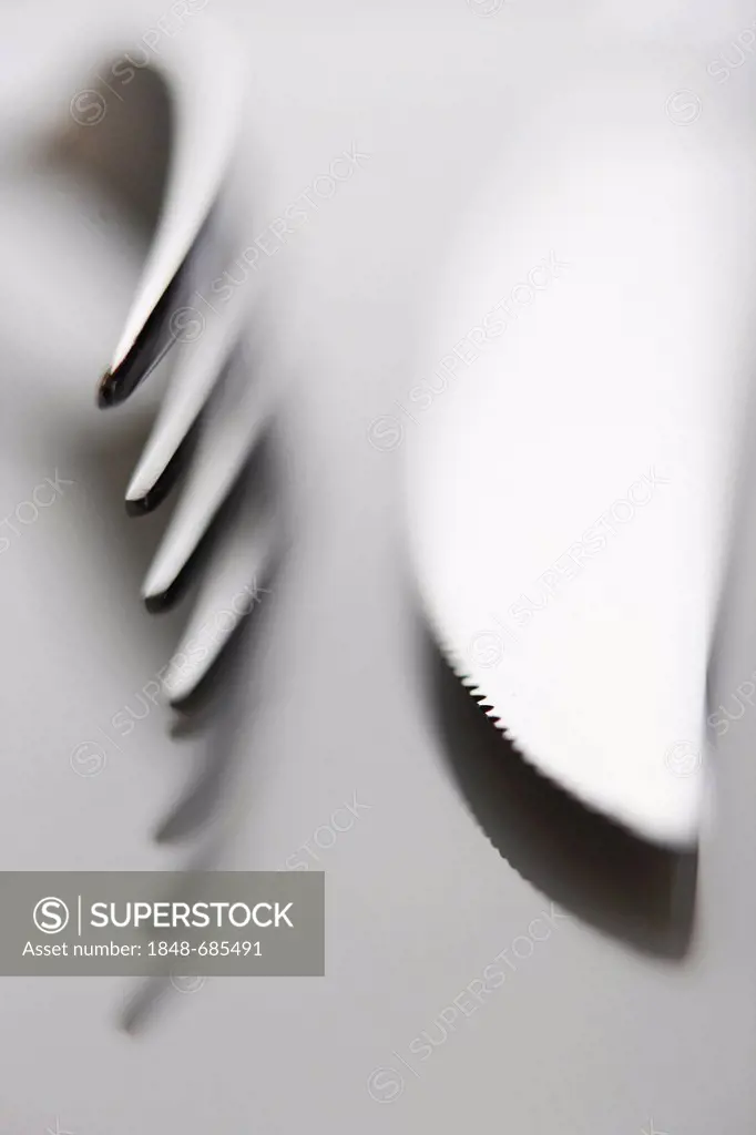 Cutlery, knife and fork