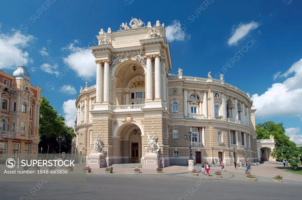Opera and ballet theater, Odessa, Ukraine, Europe
