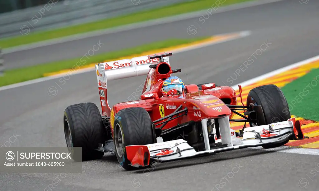 Fernando Alonso, ESP, Ferrari, Formula 1, Belgian Grand Prix 2011, Spa-Francorchamps race track, Belgium, Europe