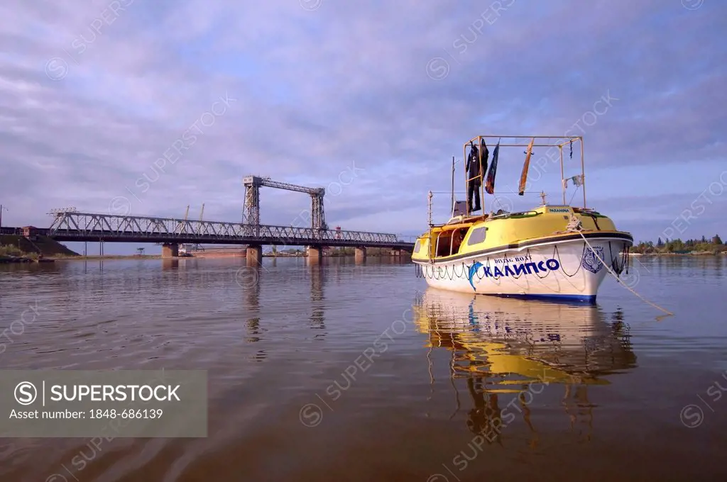 Diving boat, Odessa, Black Sea, Ukraine, Eastern Europe